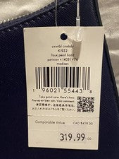 Bandolera convertible Kate Spade azul marino parisino