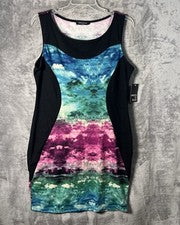 🆕Fashion to Figure Mujer Vestido Negro Sin Mangas Tie-dye Talla 3X