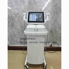 Máquina de estiramiento facial profesional fraccional dorado radiofrecuencia cuidado de la piel facial