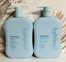 Cuidado del cabello habitual ~ Champú y acondicionador fortalecedor de biotina y colágeno 33,8 oz