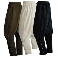 Pantalones Para Hombre Informales Retro Sueltos Edad Media Moda Deportes Pantalones Vendaje