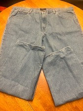 Pantalones de mezclilla Saddlebred Classic Fit azules para hombre talla 42W X 30L estilo 8931 nuevos con etiquetas