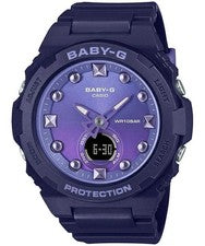 Reloj digital analógico de playa juguetón CASIO BABY-G BGA-320-2AJF azul marino 42,4 mm