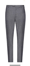 Pantalones de lana cómodos informales gris oscuro Pantaloni Torino para hombre talla US 40