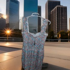 VESTIDO DE VERANO MUJER DEEPSELF FLORAL TALLA XL NUEVO CON ETIQUETAS
