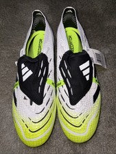 [Talla 11.5] Botines de fútbol Adidas Predator Elite lengua plegable FG blancos JI1092