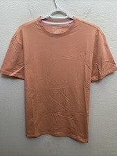 Camiseta Kenneth Cole Para Hombre Grande Peach Bloom Naranja Edición Núcleo Manga Corta Lisa