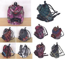 Nueva mochila india de algodón hecha a mano hippie mandala unisex hombres mujeres moda