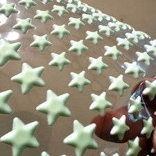 Pegatinas de pared estrellas niños dormitorio habitación techo decoración hogar 2 hojas