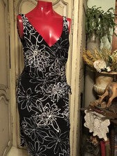 Vestido de mujer diseñado por Laundry Shelly Segal talla 6 Figura Favorecedora
