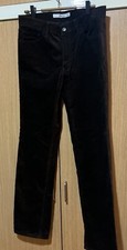 Pantalones de pana marrón talla 31 Style Up By Uniqlo nuevos sin etiquetas pierna recta algodón
