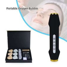 Burbuja de oxígeno recargable CO2 máquina de belleza facial cuidado de la piel kit de pluma uso doméstico