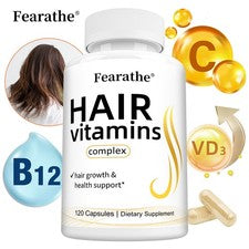 Cápsulas vitamínicas para el cuidado del cabello - Volumen y brillo del aceite capilar - Aumentar el volumen del cabello