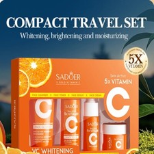 Set de cinco piezas de vitamina C hidratante viaje cuidado de la piel vitamina C limpiador facial