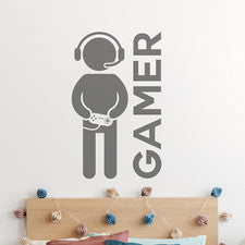 Calcomanías de pared de vinilo extraíbles GAMER arte decoración del hogar