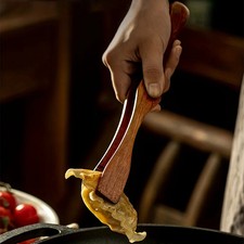 Clip de comida madera maciza resistente a altas temperaturas cocina barbacoa utensilios fritos