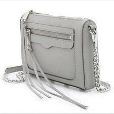 Bolso Bandolera Mujer Rebecca Minkoff Avery en Gris y Plata