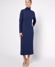 Nuevo con etiquetas Vestido midi de jersey hilado fino para mujer con control control abdomen talla 3XT
