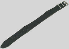 Nuevo se adapta a cualquier correa de reloj de una pieza de luz de nailon negro de 18 mm de paso simple y fácil