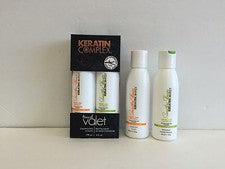 TERAPIA SUAVIZANTE COMPLEJA DE QUERATINA CUIDADO QUERATINA CHAMPÚ Y ACONDICIONADOR KIT DE VIAJE