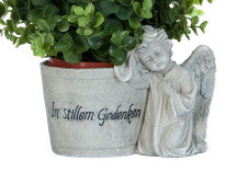 Decoración funeraria decoración funeraria ángel ángel zanja tumba gris maceta maceta