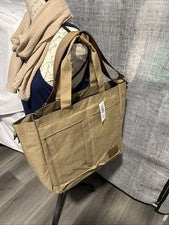 Bolso de Mano Bella Russo Grande 13.8" - Correa para el Hombro Marrón/Beige