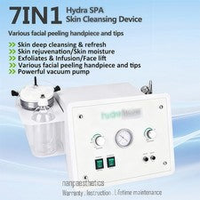 Máquina de belleza 7 en 1 Hydra Dermabrasion limpieza facial profunda exfoliación cuidado de la piel spa