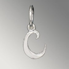 Colgante de plata alfabeto - letra - C - nuevo - plata de ley 925