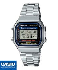 CASIO A168WA-1YES⎪A168WA-1⎪Original⎪Vintage ICONIC⎪Retro⎪PLATA⎪UNISEX⎪Metal