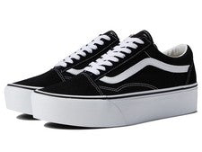 Zapatos Vans Unisex Old Skool Stackform | Gamuza/Lona Negro/Blanco Verdadero |