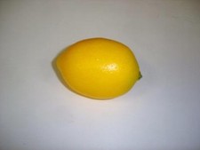2 Nuevas Frutas Artificiales 80mm 'Limones' Decoración del Hogar Frutas Falsas