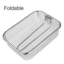 Cesta de freír plegable de acero inoxidable 304 para freidoras de aire y T?pfe