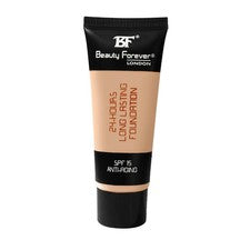 Base de maquillaje BF Beauty Forever 24 horas de larga duración disponible en 11 tonos