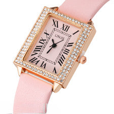 NUEVO Cuarzo Analógico Coreano Retro Correa Damas Reloj Mujer Informal Muñeca VENDEDOR DEL REINO UNIDO