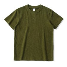 Camiseta suelta de algodón liso para hombre manga corta verano moda americana