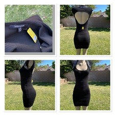 Mini vestido negro sin mangas WOW COUTURE talla M nuevo sin etiquetas para mujer