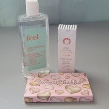 Lote Belleza - Tónico, Crema de Ojos, Contorno (Elouise Beauty)- Nuevo Con Etiquetas