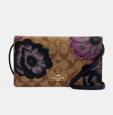 Bandolera plegable Coach Kaffe Fassett para mujer nueva con etiquetas 6225