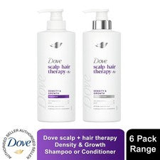 Champú o acondicionador de densidad y crecimiento Dove Scalp+ Hair Therapy 400 ml, paquete de 6