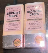 2 Gotas Bronceadoras REVOLUTION BRIGHT LIGHT Nuevas Selladas LUZ QUEMADA MED .77oz EA