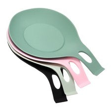 Paquete de 4 colores soporte de cuchara de silicona resistente al calor de 3,74"