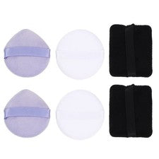6 piezas Puff Facial Transpirable Maquillaje Puff Reutilizable Maquillaje Belleza Facial