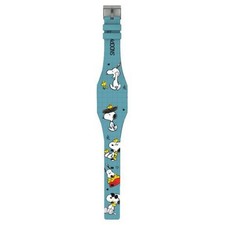 Reloj digital de silicona Peanuts, Snoopy (verde)
