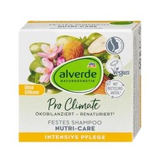 Champú para cabello sólido Alverde Natural Nutri-Care con aceites de karité, cacao y almendras, 60 g