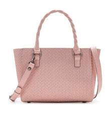 Nuevo Bolso Pequeño Patricia Nash Para Mujer Tejido Retorcido Cuero Repujado Mozia Rosa