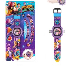 Reloj de proyección equipo de brujas caza de demonios 24 imágenes juguete electrónico iluminado para niños