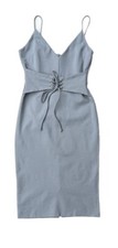 Vestido midi ceñido al cuerpo 4SI3NNAI gris para mujer talla M