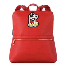 Disney Store Mickey Mouse Rojo Moda Mochila Cartera Bolso Nuevo Con Etiquetas