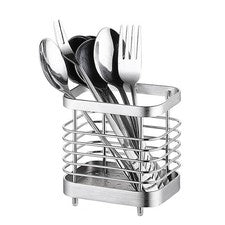 Soporte para utensilios estante de secado de acero inoxidable cesta de drenaje montaje en pared no