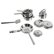 Mini utensilios de cocina decorativos de aleación de 10 piezas